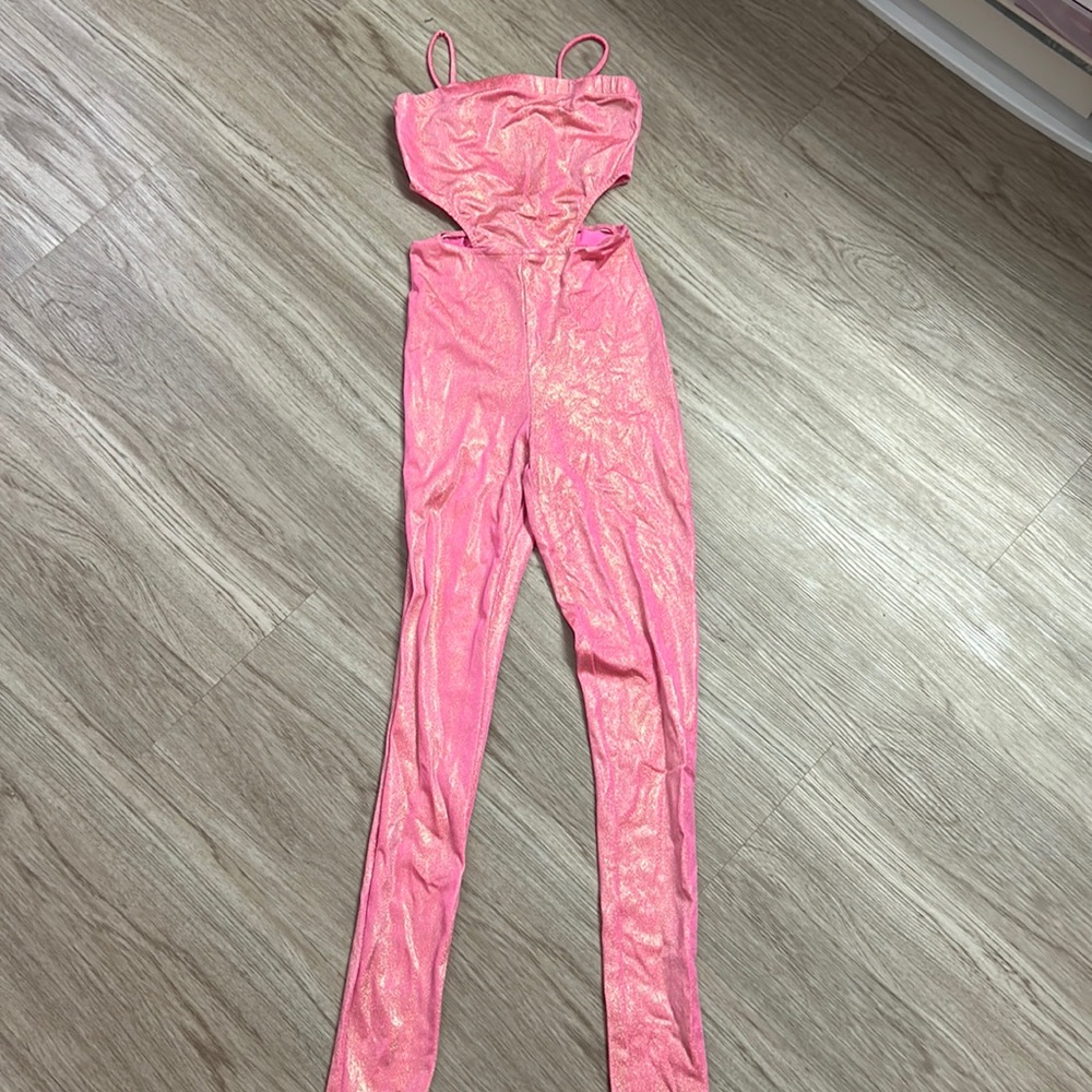 Pink sparkle jumpsuit